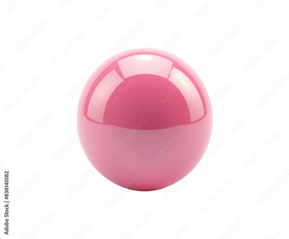 Shiny pink sphere isolated on white Shiny pink sphere isolated on white