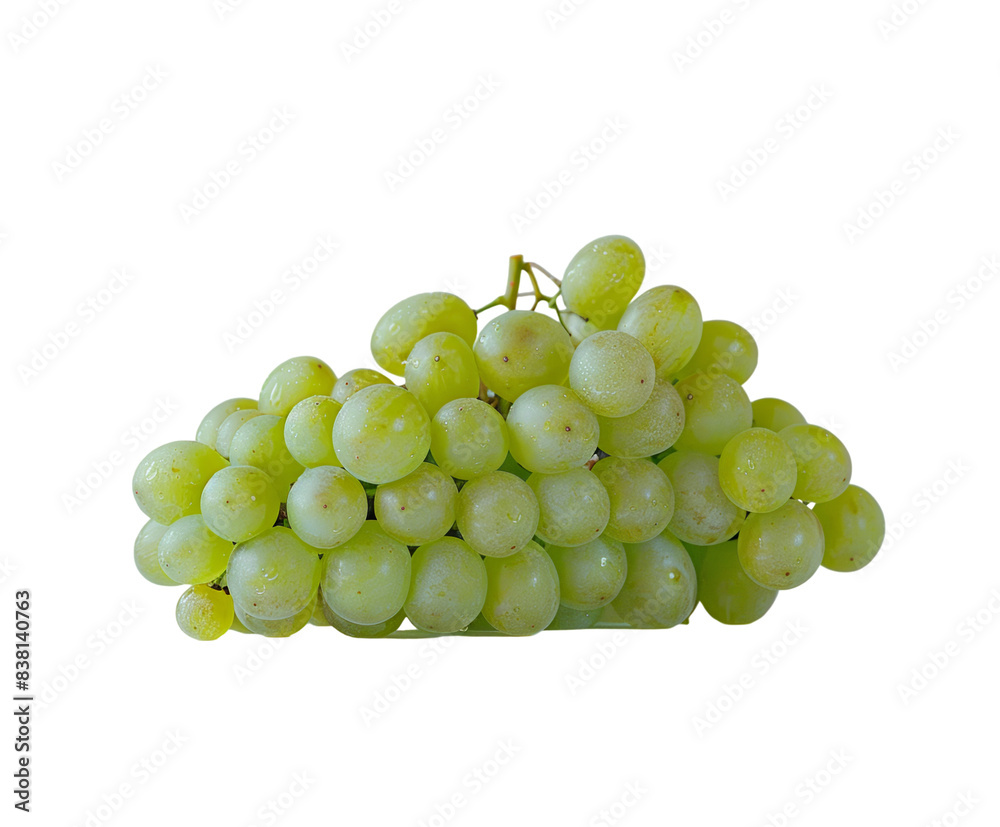 Clusters of white grapes isolated on white Clusters of white grapes isolated on white