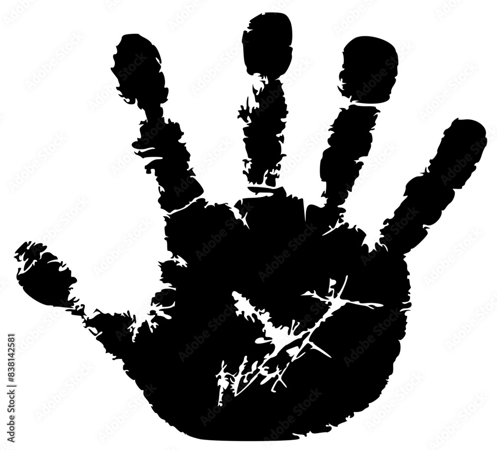 Handabdruck Kinder Kind Hand Hände Vektor Abdruck malen Freude Kindheit Kindergarten zusammen gemeinsam spielen und erleben, als Vorlage und Hintergrund für kindliche Themen