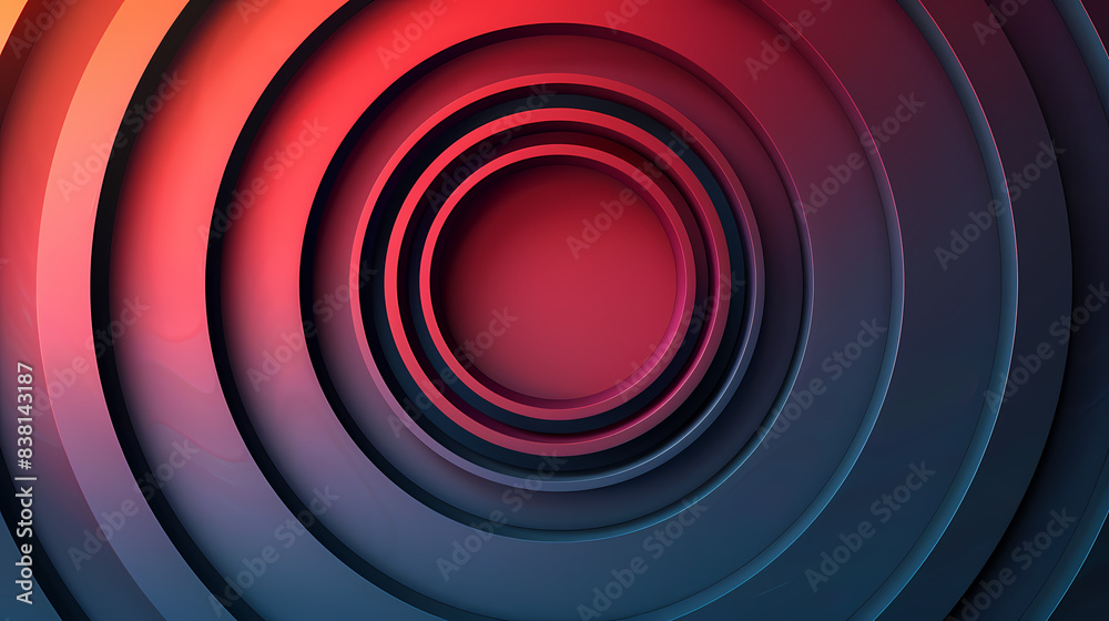 Fototapeta premium Background with circular layers vector image