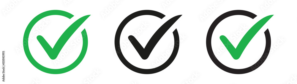 check mark icon button set. check box icon with right and wrong buttons and yes or no checkmark icons in green tick box and red cross check mark icon button set. check box icon with right and wrong buttons and yes or no checkmark icons in green tick box and red cross