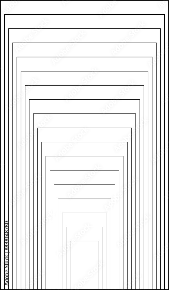 Rectangle blend effects out line halftone. Element in concept technology Rectangle blend effects out line halftone. Element in concept technology