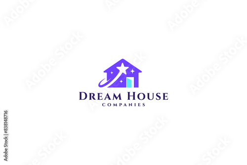 Dream house logo. Property, building, real estate agency and business template © cahyo