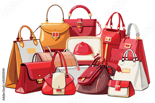 A collection of various women's handbags in different styles and colors. The theme showcases a variety of designs that can appeal to different fashion tastes and can be relevant when discussing fashio
