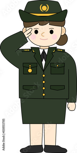 대한민국 호국보훈의 달 벡터 일러스트 오브젝트 (현충일, 국군의 날, 625 전쟁, 연평해전, 육군, 한국 군인, 군복, 모자, 장교, 여군, 무궁화, 태극기, 현충원, 전쟁기념관, 국가유공자, 보훈가족)
