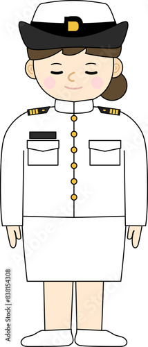 대한민국 호국보훈의 달 벡터 일러스트 오브젝트 (Korea Navy Uniform, Navy Character, 현충일, 국군의 날, 625 전쟁, 연평해전, 육군, 한국 군인, 군복, 모자, 장교, 여군, 무궁화, 태극기, 현충원, 전쟁기념관, 국가유공자, 보훈가족)
