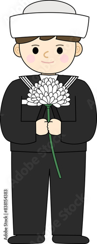 대한민국 호국보훈의 달 벡터 일러스트 오브젝트 (Korea Navy Uniform, Navy Character, 현충일, 국군의 날, 625 전쟁, 연평해전, 육군, 한국 군인, 군복, 모자, 장교, 여군, 무궁화, 태극기, 현충원, 전쟁기념관, 국가유공자, 보훈가족)