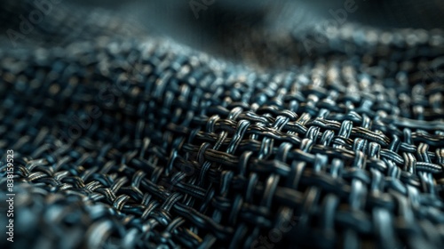 Close-Up of Fabric Texture: Capture the fine details of a piece of fabric,