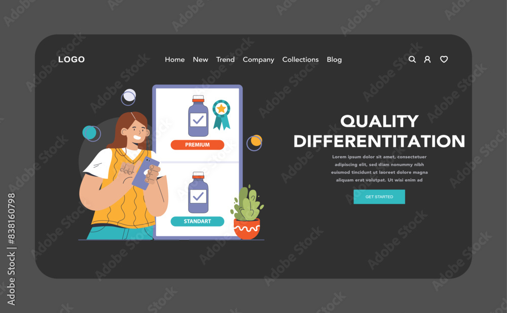 Product differentiation web or landing dark or night mode. Product Product differentiation web or landing dark or night mode. Product