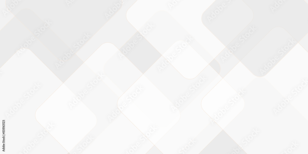 Square pattern on banner with shadow. Abstract white and grey color geometric background with copy space. Modern and minimal concept. You can use for cover, poster, banner web. Square pattern on banner with shadow. Abstract white and grey color geometric background with copy space. Modern and minimal concept. You can use for cover, poster, banner web.