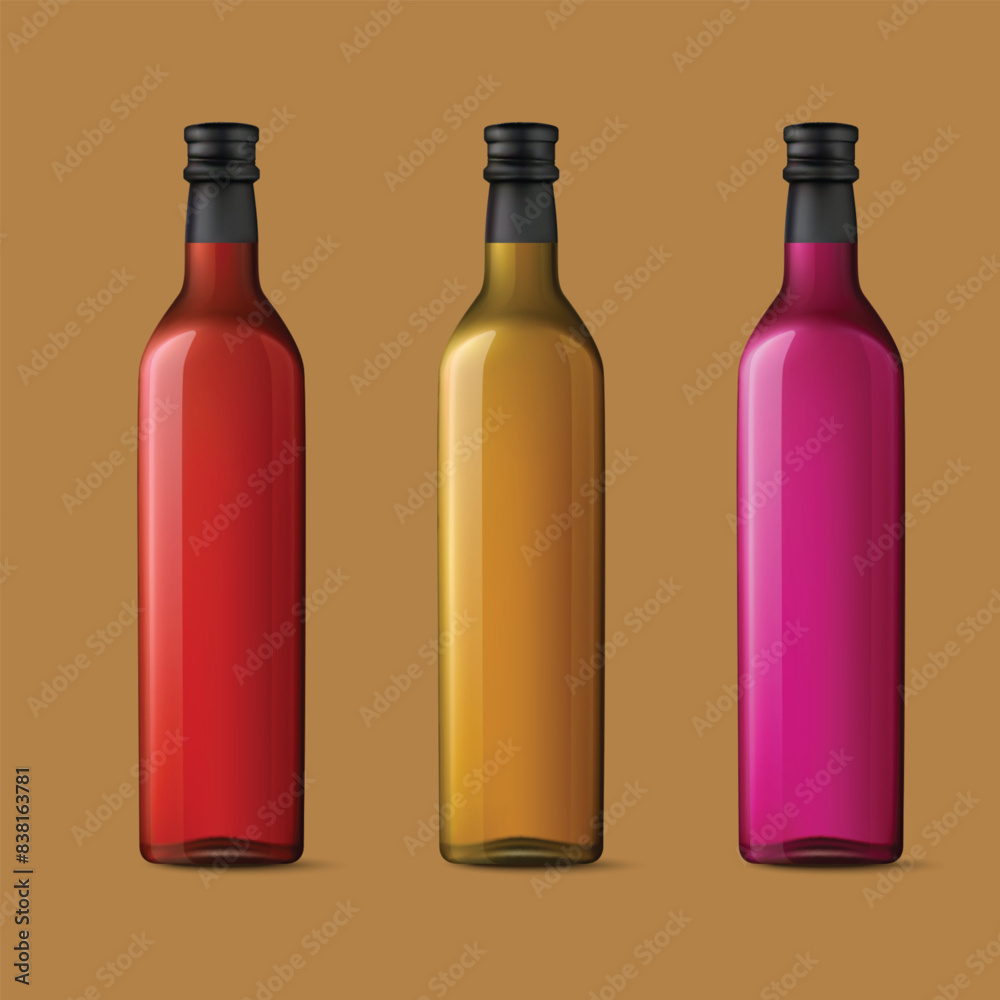 bottles of wine isolated with grape vector bottles of wine isolated with grape vector