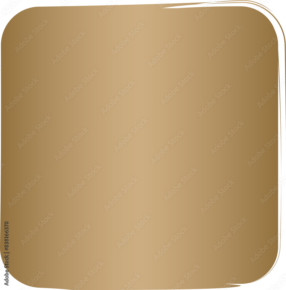 Rounded square golden frames. Luxury design Rounded square golden frames. Luxury design