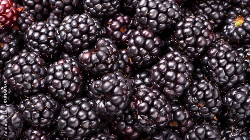ripe washed blackberries generative ai ripe washed blackberries generative ai