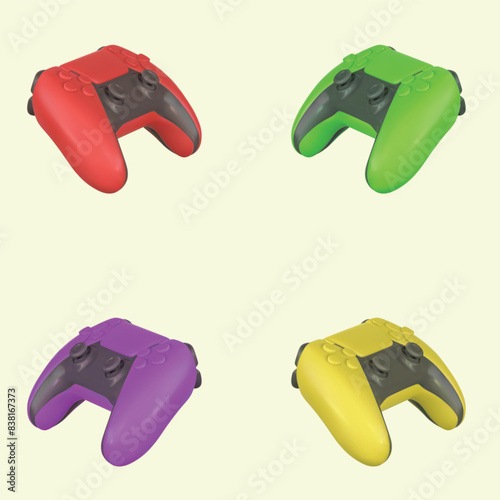 controller isolated on vector white