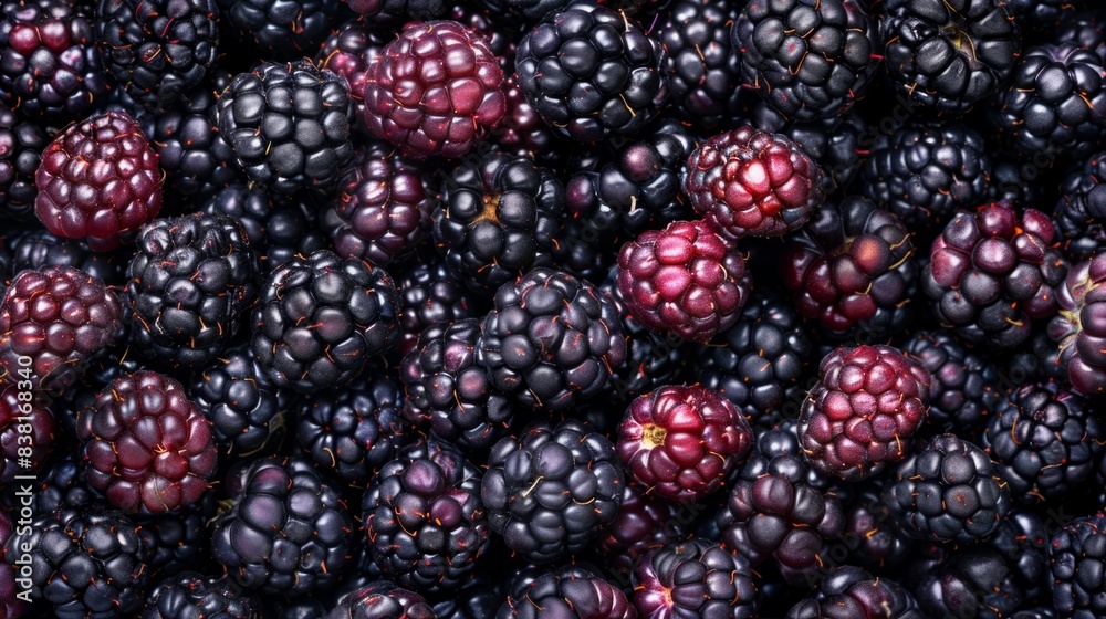 ripe washed blackberries generative ai ripe washed blackberries generative ai
