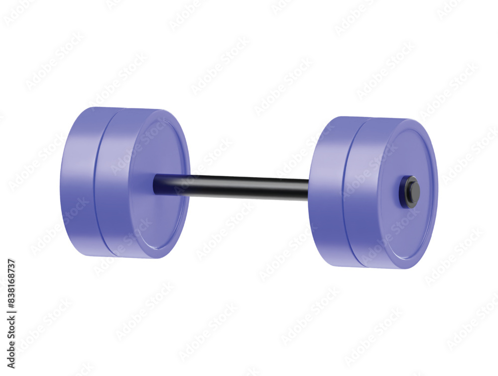 Dumbbell icon 3d render illustration