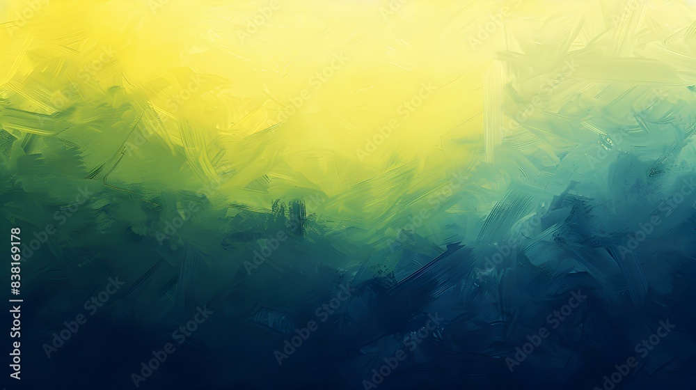 Obraz premium Gradient yellow-green to navy blue banner