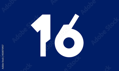 Number Tech Blue Modern Logo