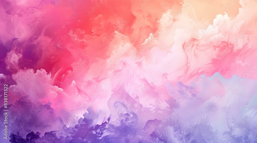 Fototapeta premium Gradient Light lilac to coral banner