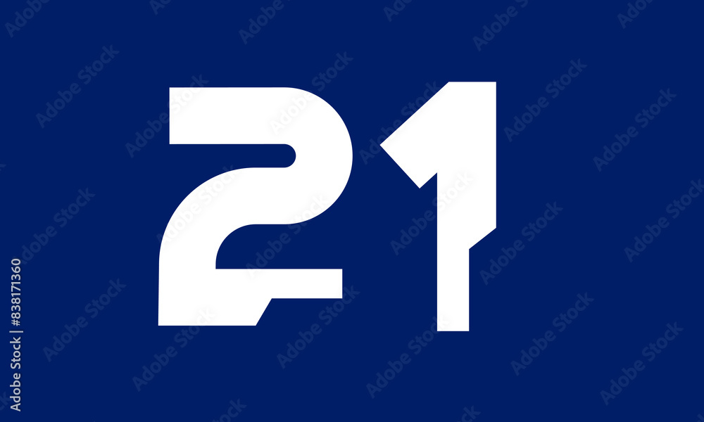Number Tech Blue Modern Logo Number Tech Blue Modern Logo