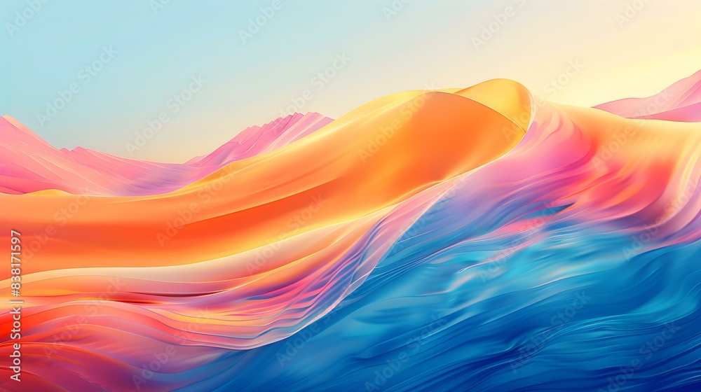 Gradient Pink-gold to azure abstract Gradient Pink-gold to azure abstract