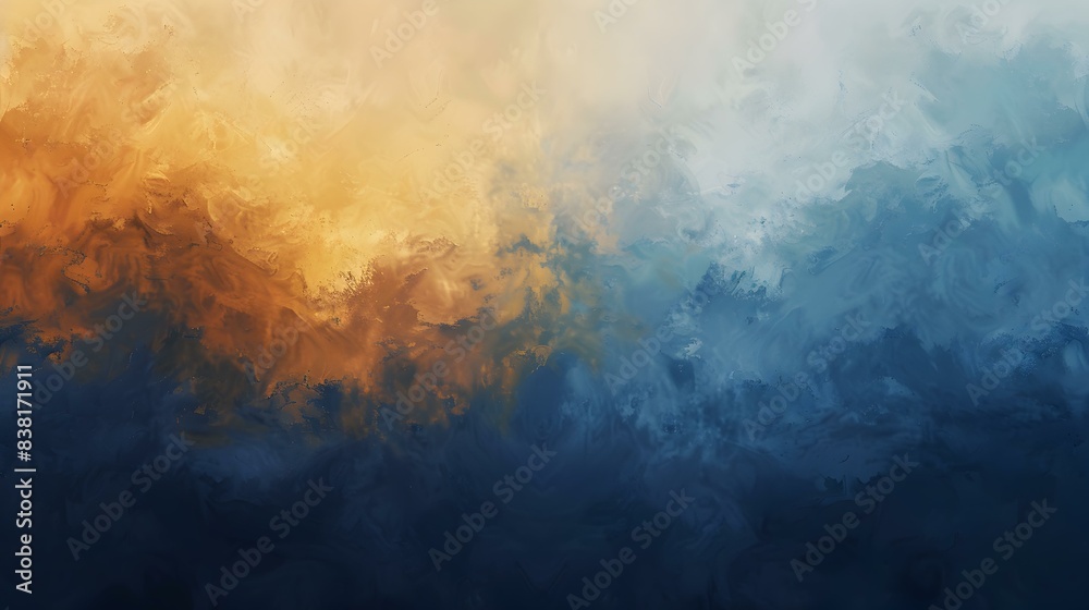 Naklejka premium Gradient indigo to amber blend abstract