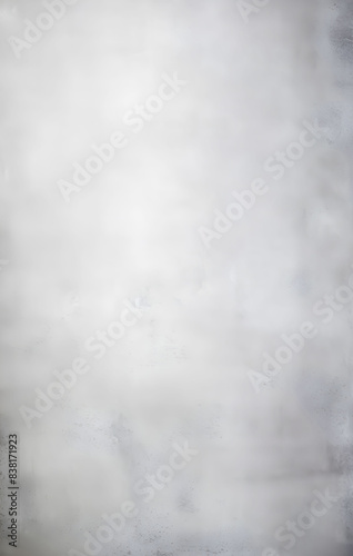 Abstract grey and white blurred background. Horizontal portrait backdrop for studio. Empty textured wall.