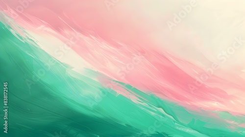 Gradient jade to pink smooth banner