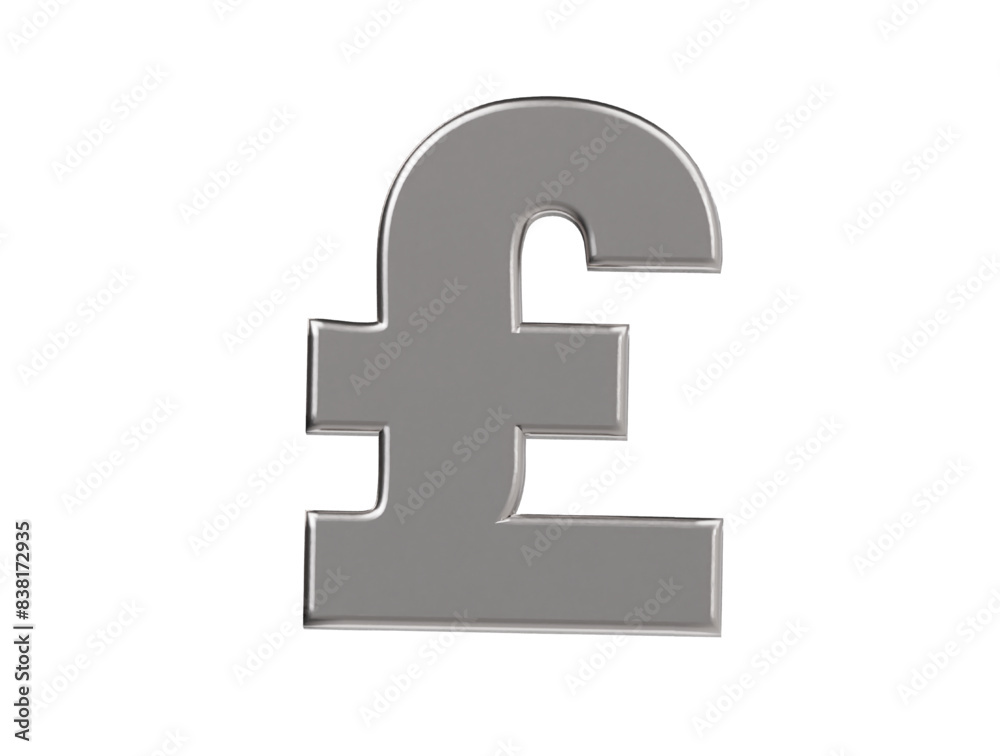 Pound icon 3d render illustration Pound icon 3d render illustration