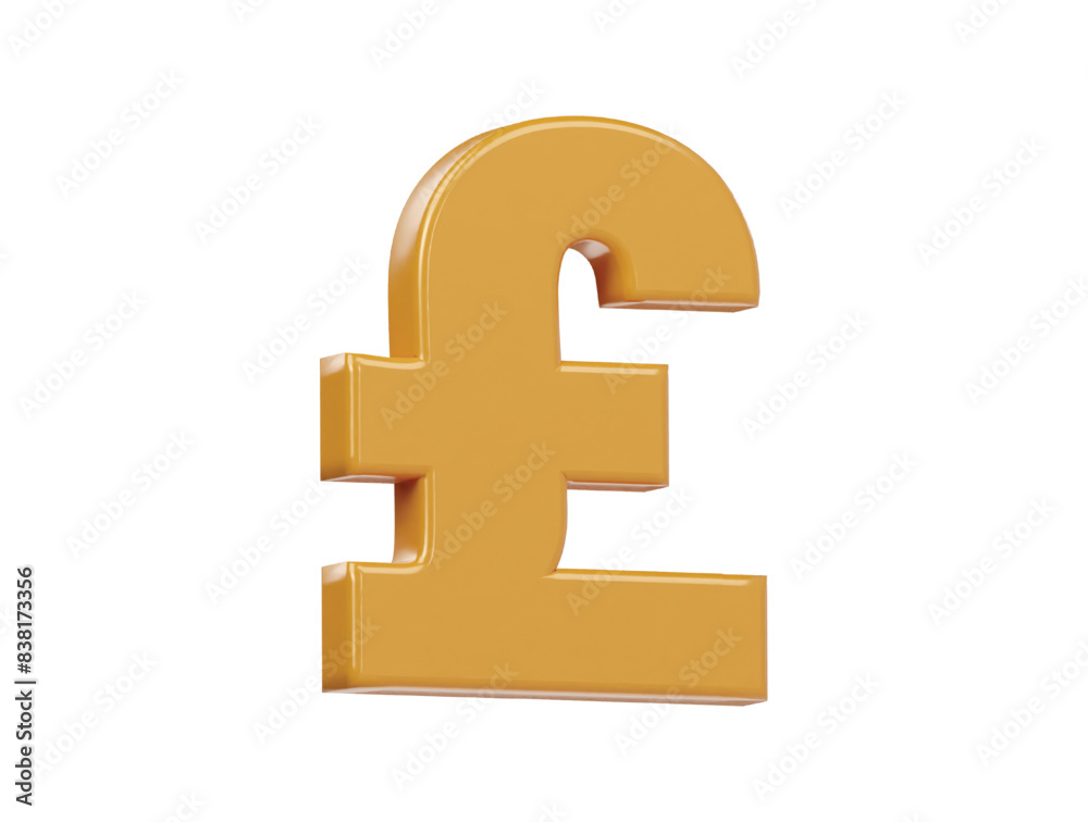 Pound icon 3d render illustration Pound icon 3d render illustration