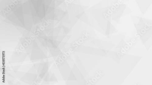 Dynamic white background. Seamless looping video backdrop of floating triangles.