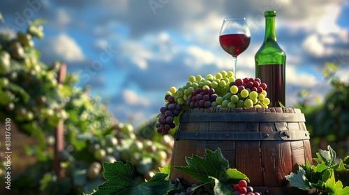 The Vineyard with Wine photo