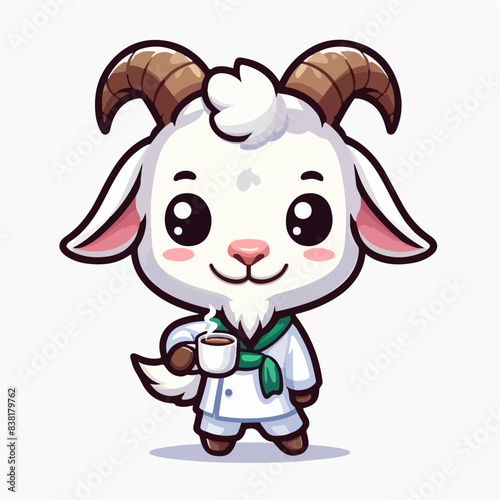 animal cartoon goat sheep vector