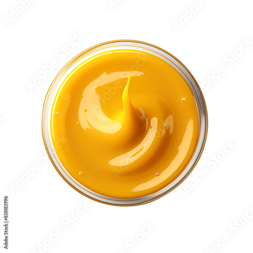 musterd sauce isolated on transparent background, png photo