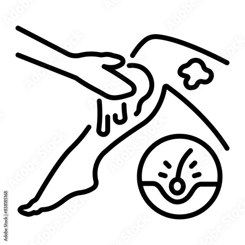 Check this line icon of waxing 
