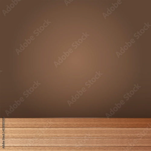 Wallpaper Mural empty room with wooden wall Torontodigital.ca