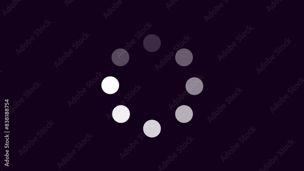 circle wheel loading animation with transparent background