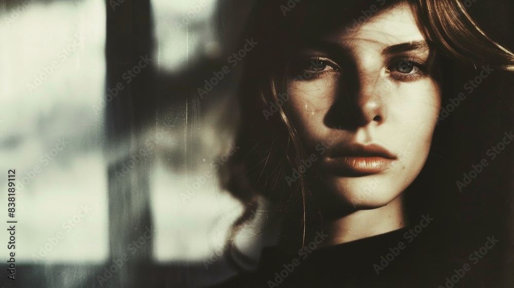 A moody portrait of a woman with intense shadows cast across her face, creating a dramatic and mysterious atmosphere.
A moody portrait of a woman with intense shadows cast across her face, creating a dramatic and mysterious atmosphere.