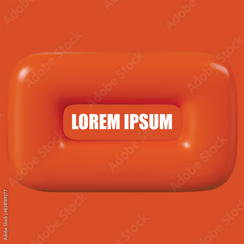 red square button with a key