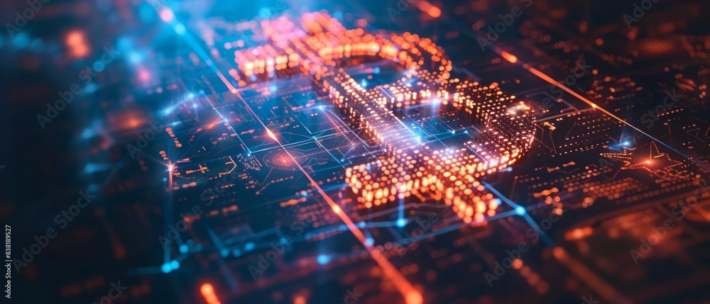 Obraz premium Stylized 2D Illustration Of A USD Dollar Symbol