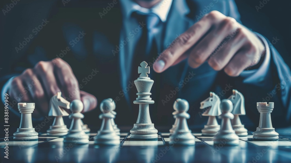 chess battle, victory, success, leader, teamwork, business strategy . business man wear business suit move prepare move king chess pieces, plan strategy lead successful business competition leader. chess battle, victory, success, leader, teamwork, business strategy . business man wear business suit move prepare move king chess pieces, plan strategy lead successful business competition leader.