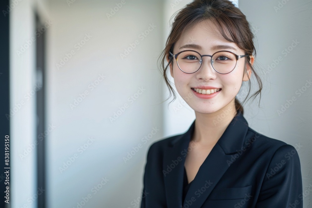 眼鏡をかけた士業風の女性(秘書・会計士・弁護士・ 建築士・講師) 眼鏡をかけた士業風の女性(秘書・会計士・弁護士・ 建築士・講師)