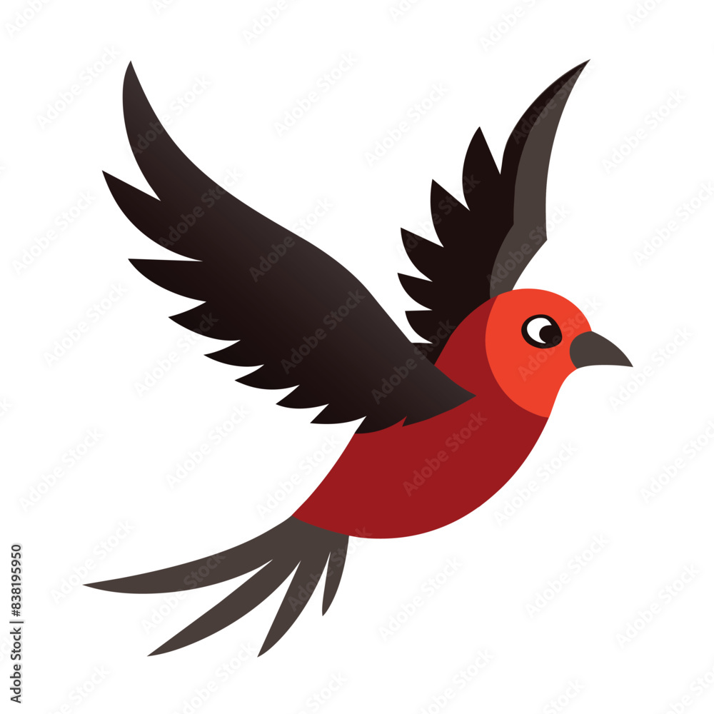 Obraz premium Calibri Bird flying vector illustration 