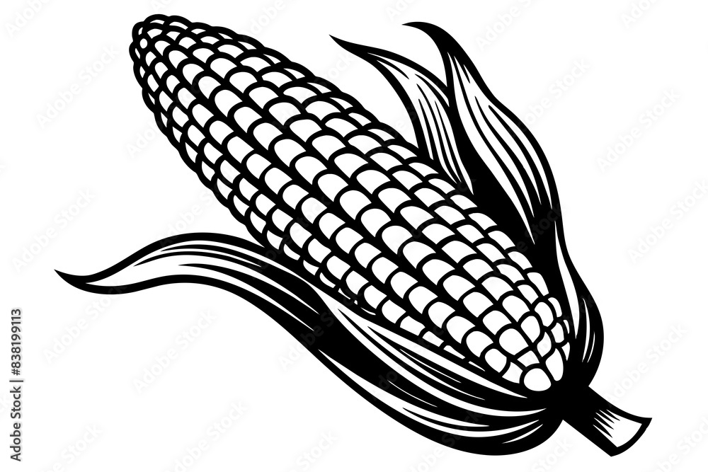 corn silhouette vector illustration corn silhouette vector illustration