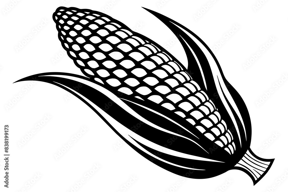 corn silhouette vector illustration corn silhouette vector illustration