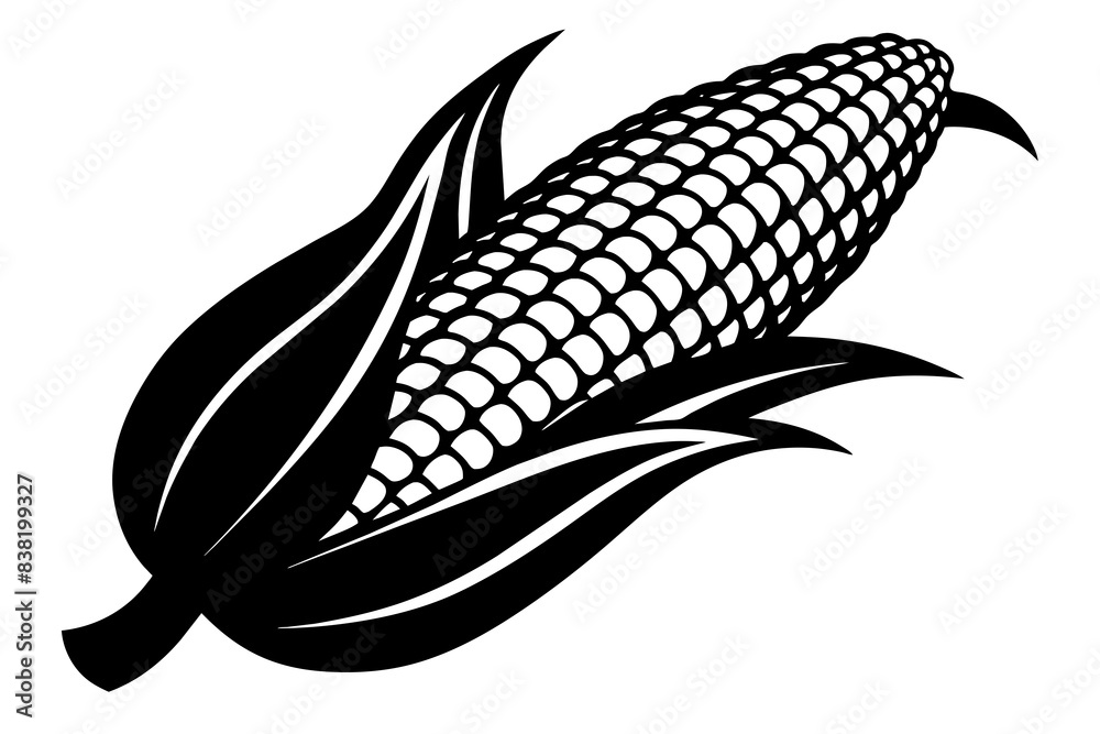 corn silhouette vector illustration corn silhouette vector illustration