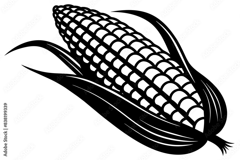 corn silhouette vector illustration corn silhouette vector illustration