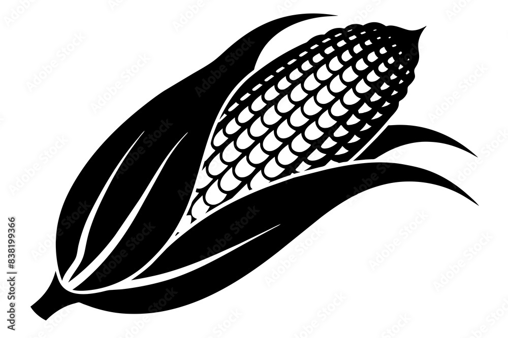 corn silhouette vector illustration corn silhouette vector illustration
