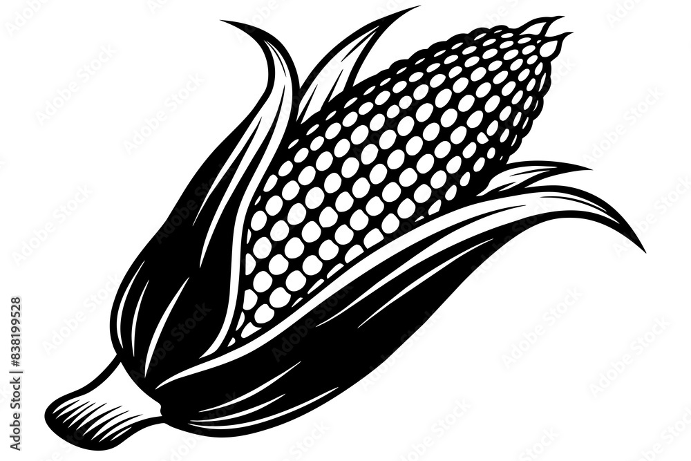 corn silhouette vector illustration corn silhouette vector illustration