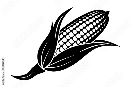 corn silhouette vector illustration